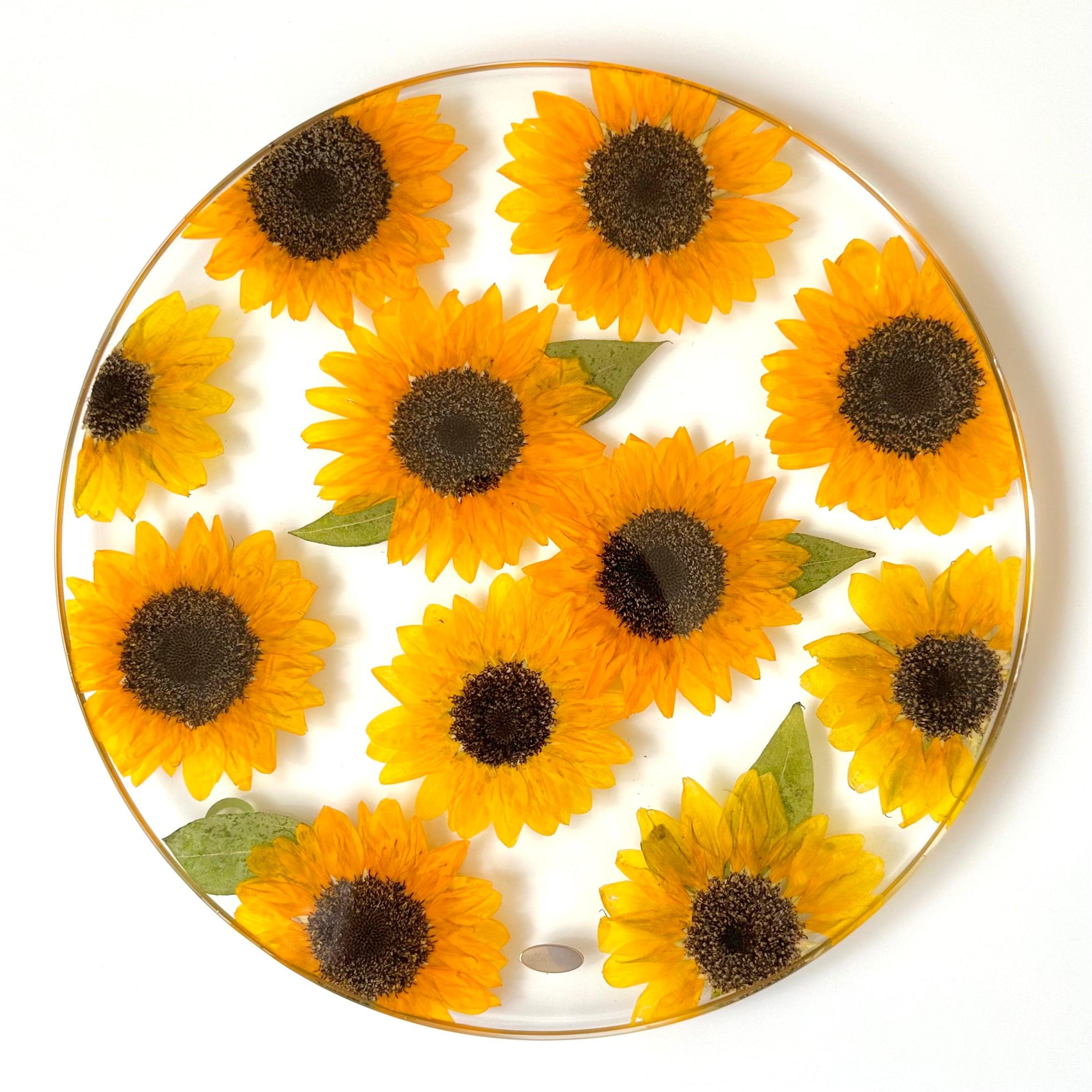 【Lサイズ】ひまわりのお皿1枚目の画像