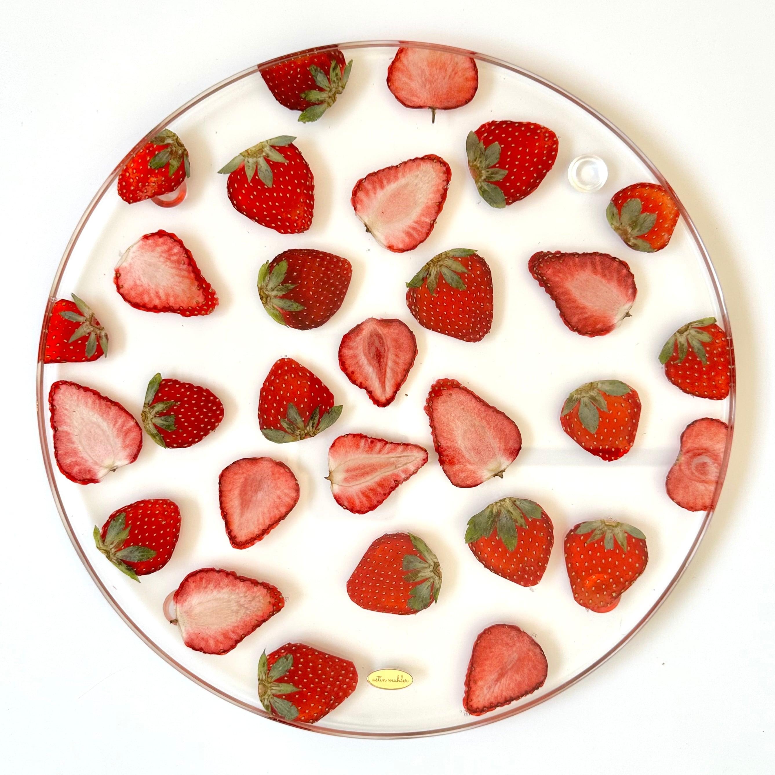 【Lサイズ】いちごのお皿1枚目の画像