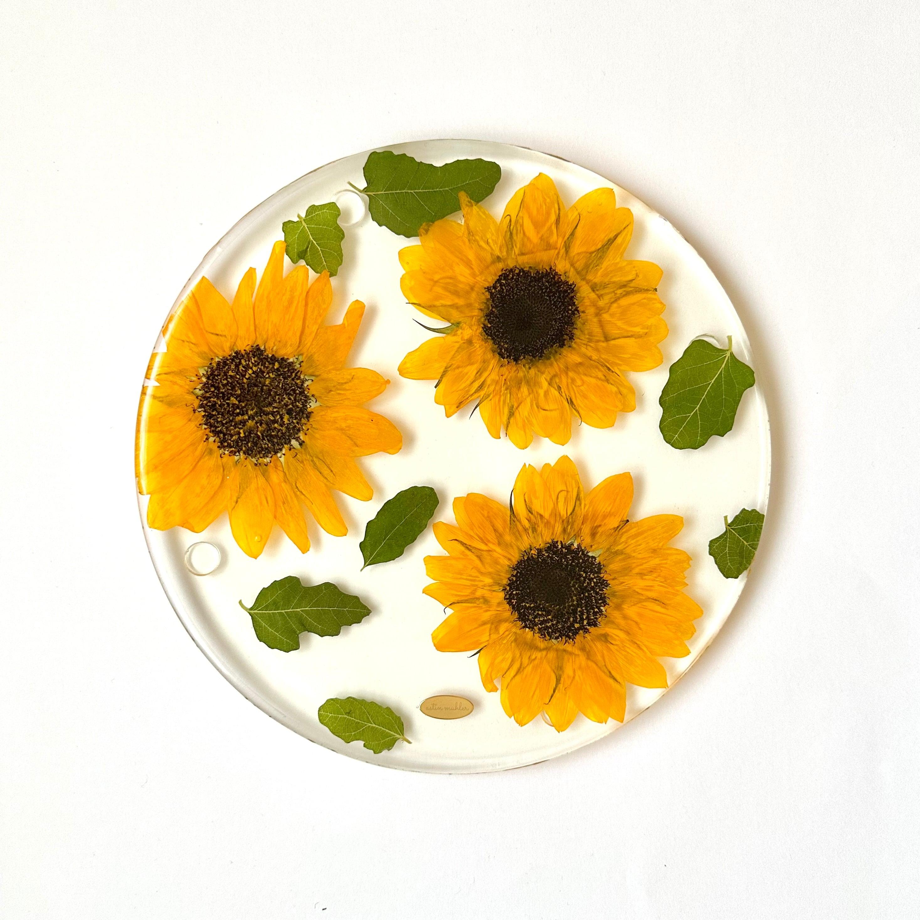 【Mサイズ】ひまわりのお皿1枚目の画像