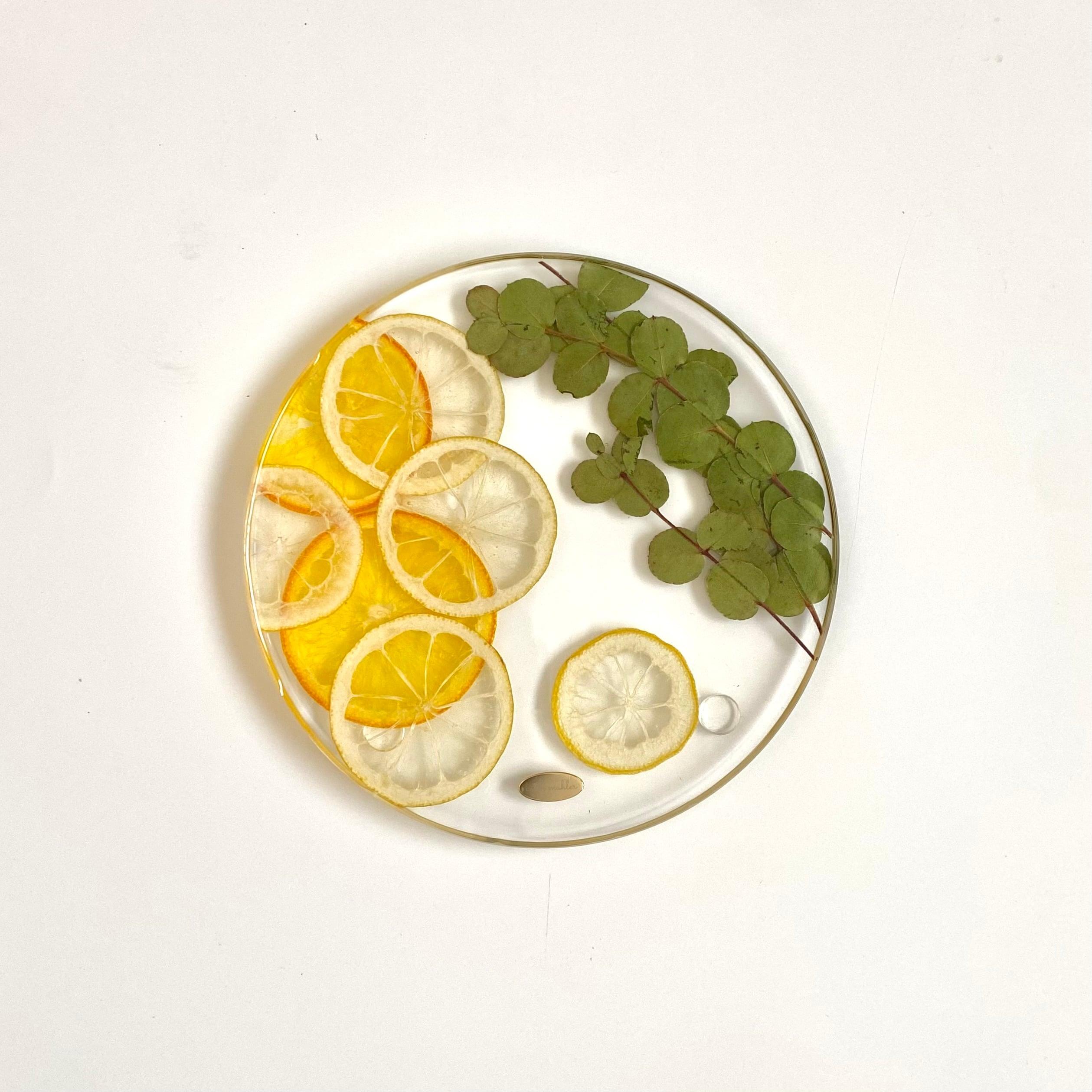 【Sサイズ】シトラス&ユーカリのお皿1枚目の画像
