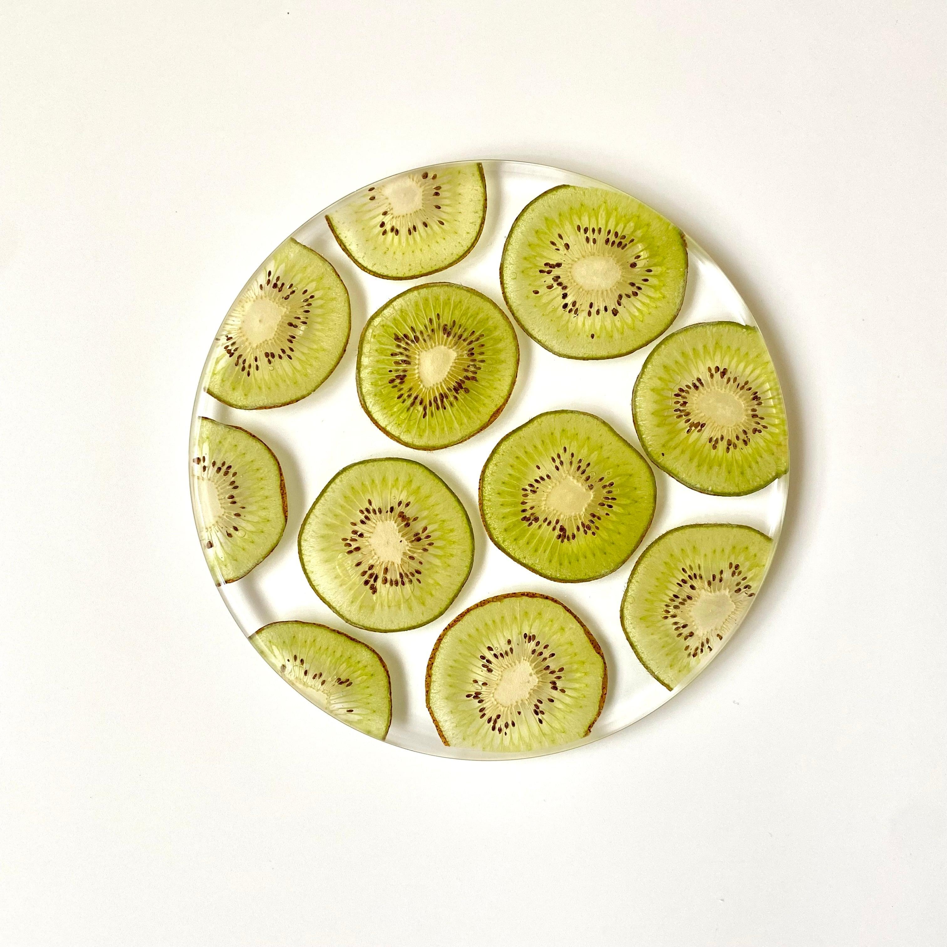 【Sサイズ】グリーンキウイのお皿1枚目の画像
