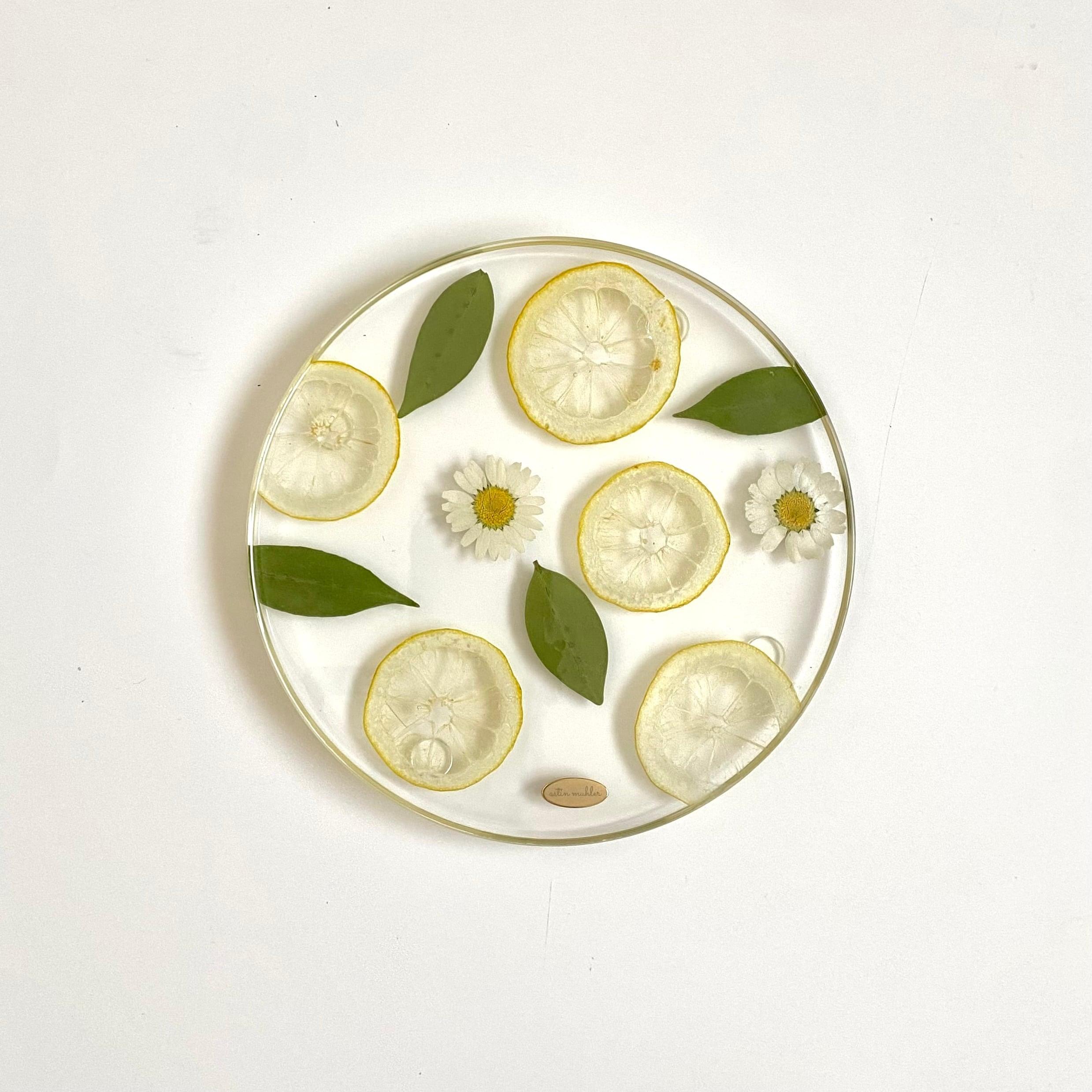 【Sサイズ】レモン&リーフのお皿1枚目の画像